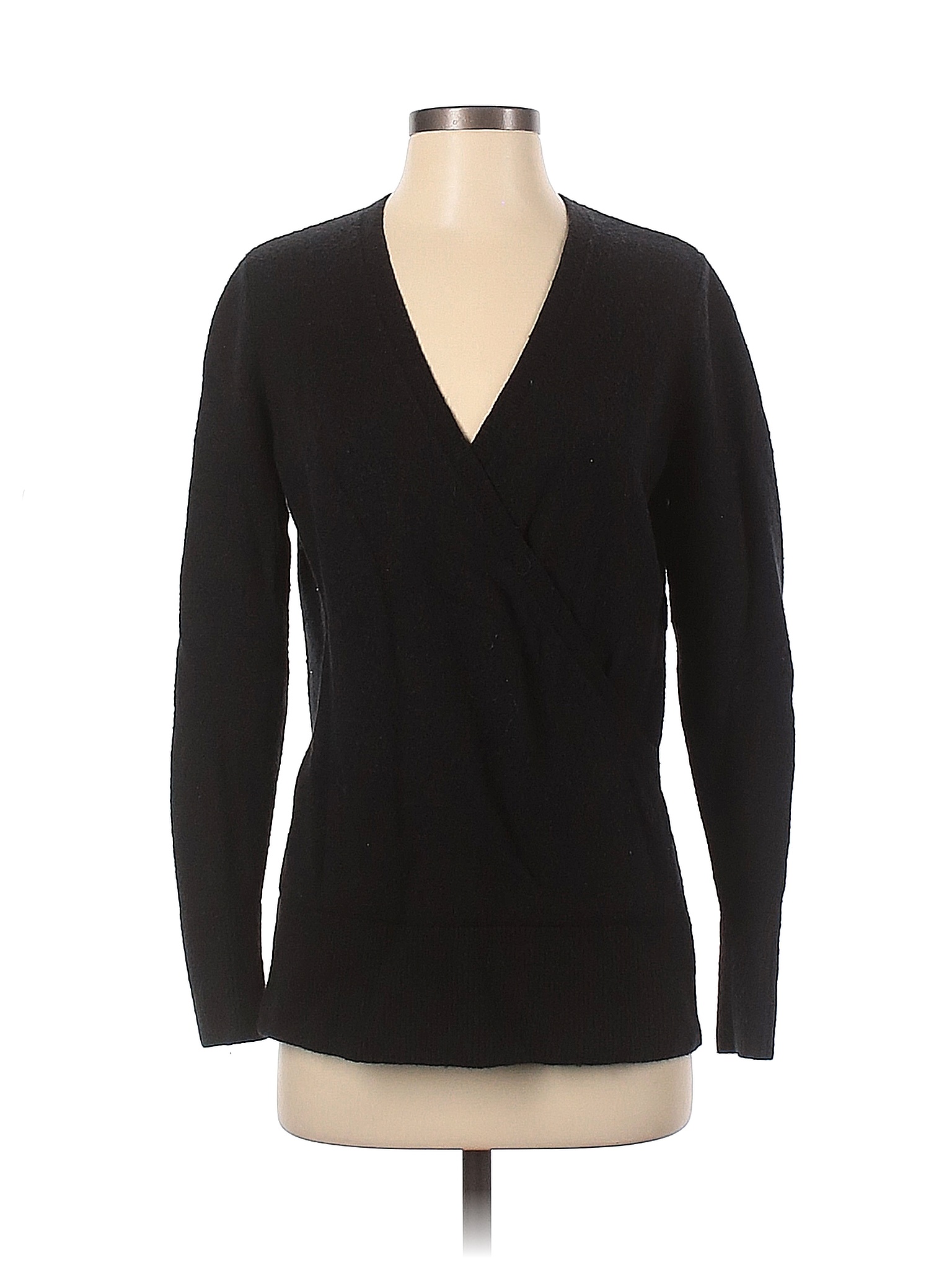 Ann Taylor Color Block Solid Black Pullover Sweater Size Xs - 89% Off 