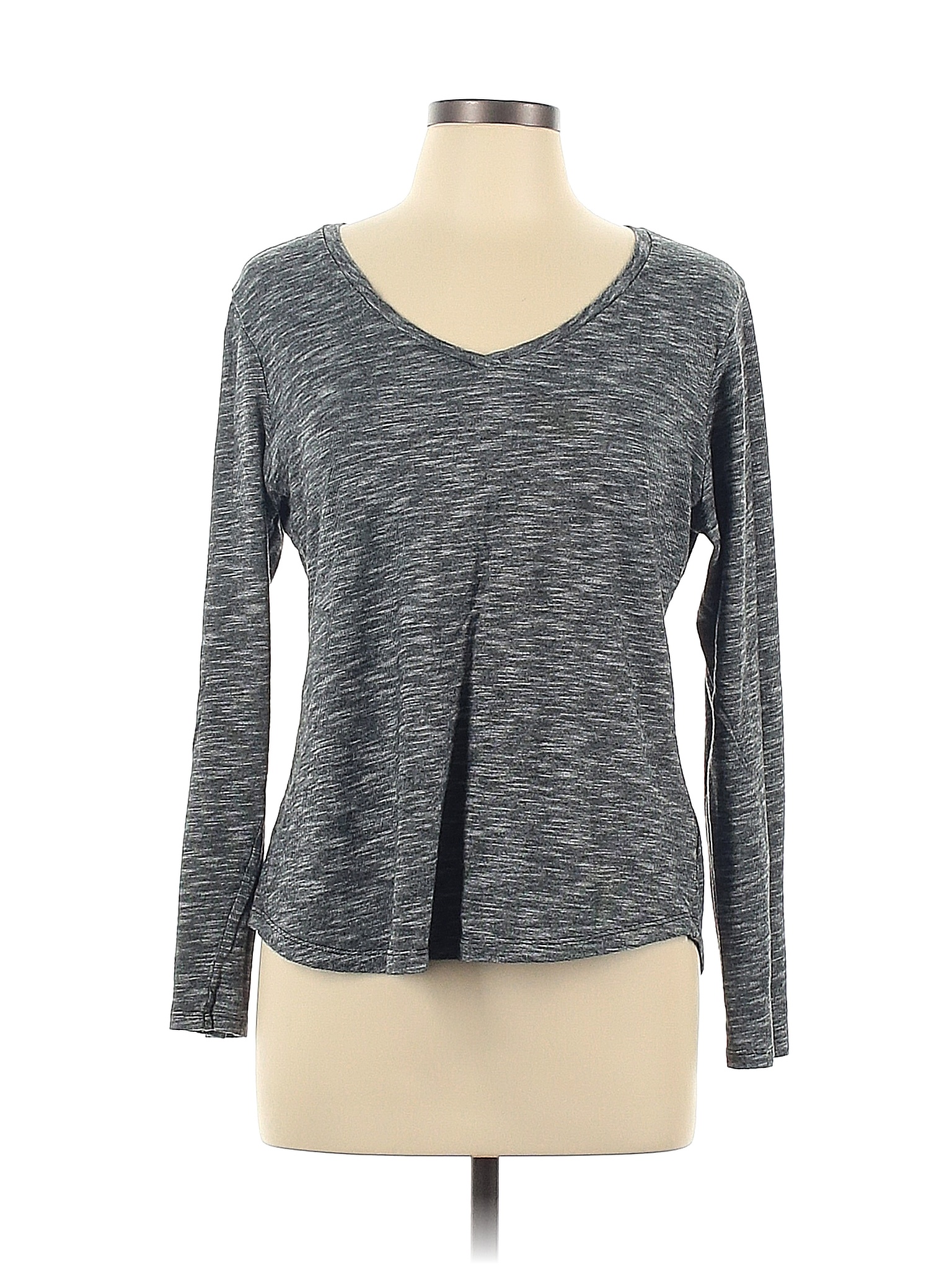 Old Navy Color Block Marled Gray Long Sleeve T-Shirt Size L - 52% off ...