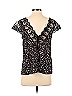 Shein 100% Polyester Black Short Sleeve Blouse Size S - photo 2