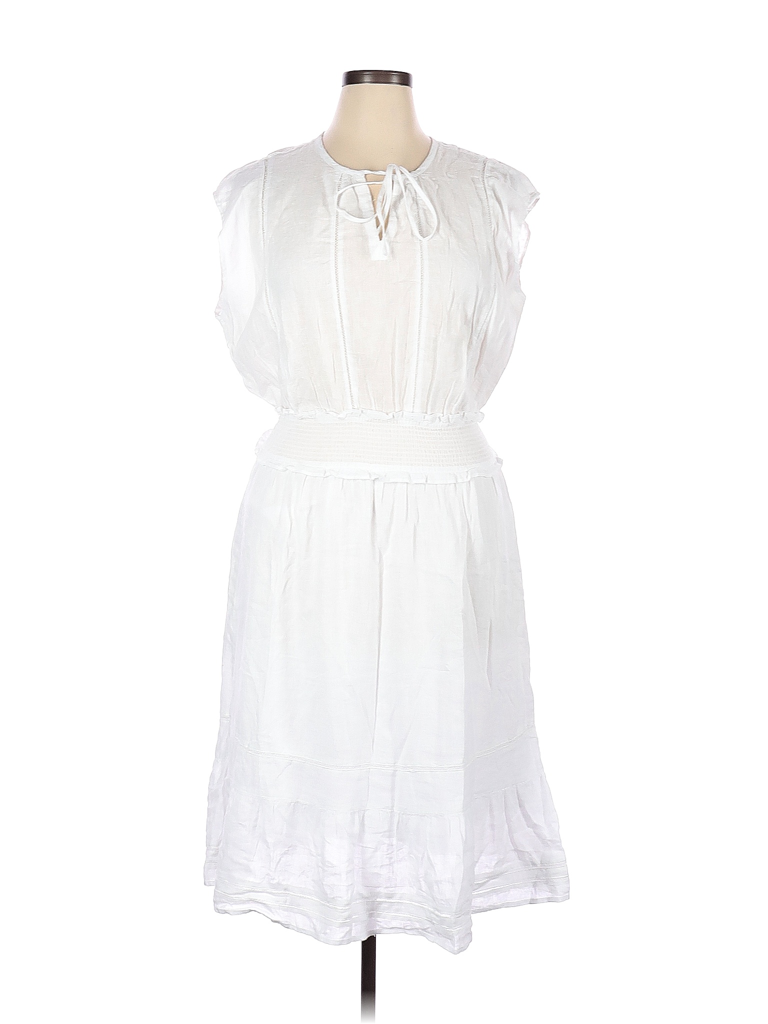 Rails Solid White Casual Dress Size Xl 70 Off Thredup