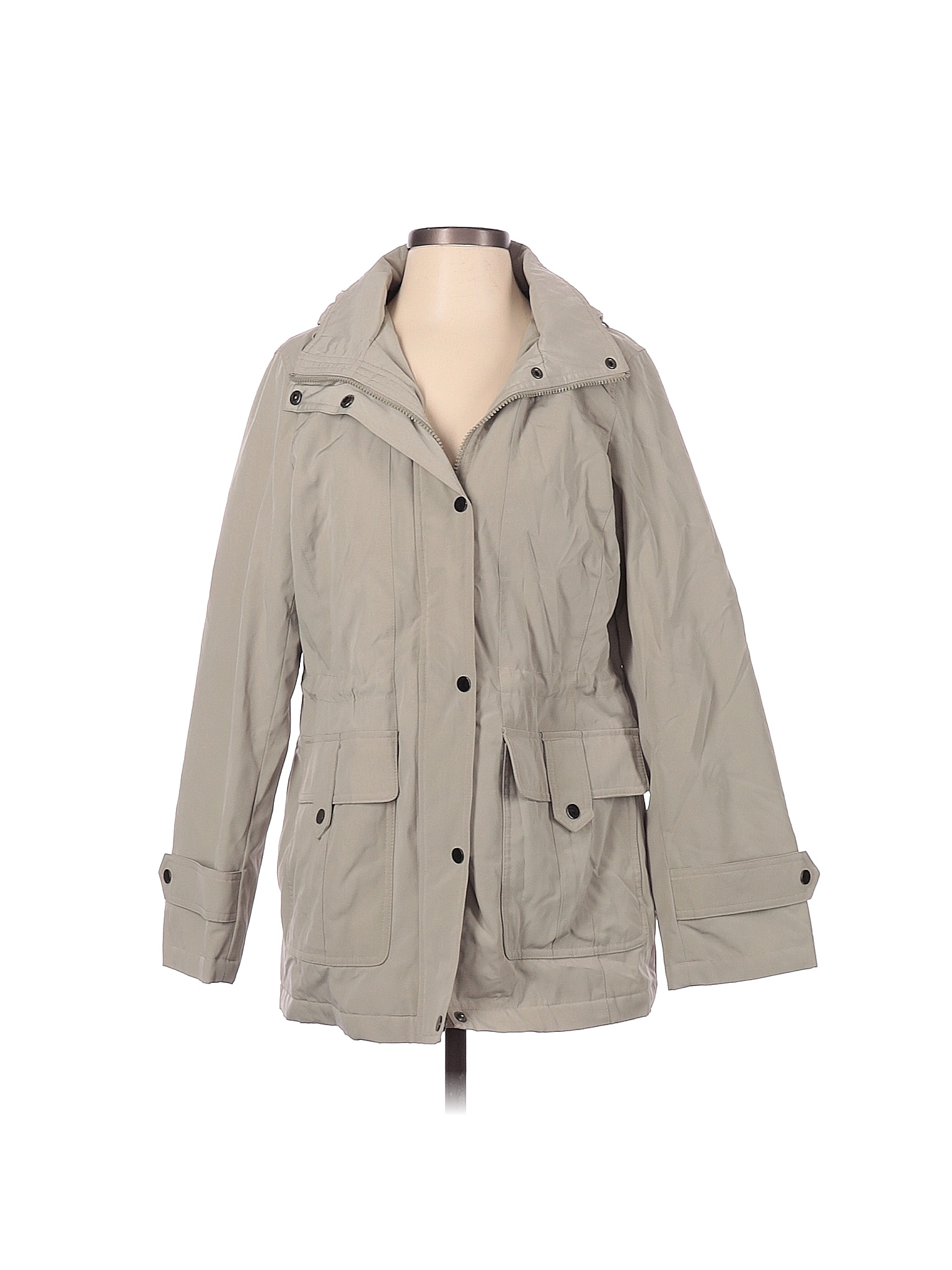 London Fog 100 Polyester Solid Tan Jacket Size S 76 off thredUP