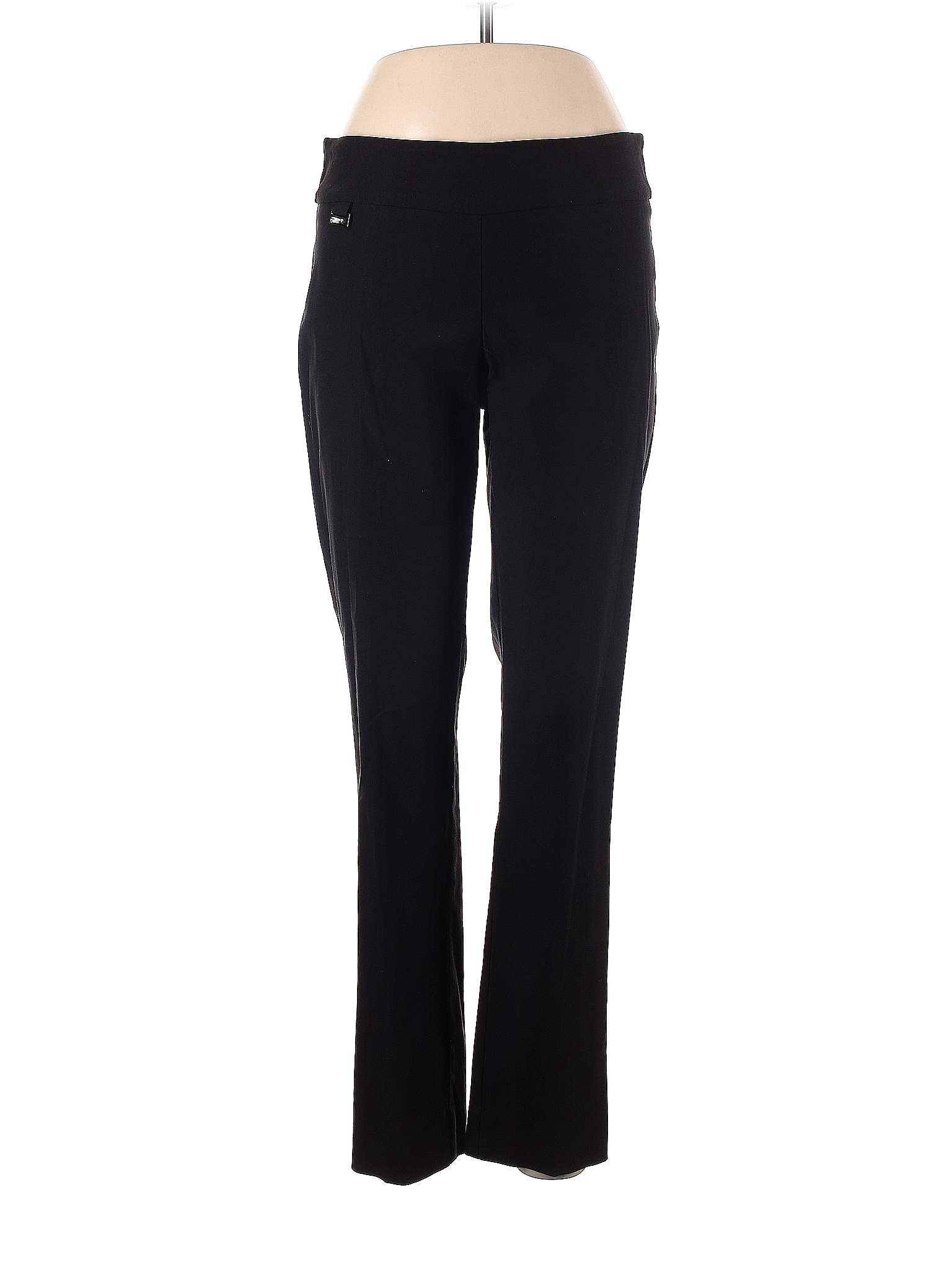 Peck & Peck Solid Black Dress Pants Size 10 - 75% off | thredUP