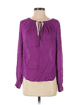 Haute Hippie Long Sleeve Silk Top (view 1)