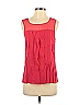 Gap 100% Polyester Red Pink Sleeveless Blouse Size S - photo 1