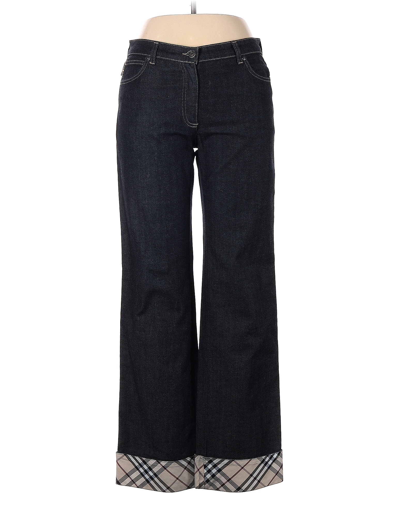 BURBERRY LONDON Size 34 Stone Cotton Jeans