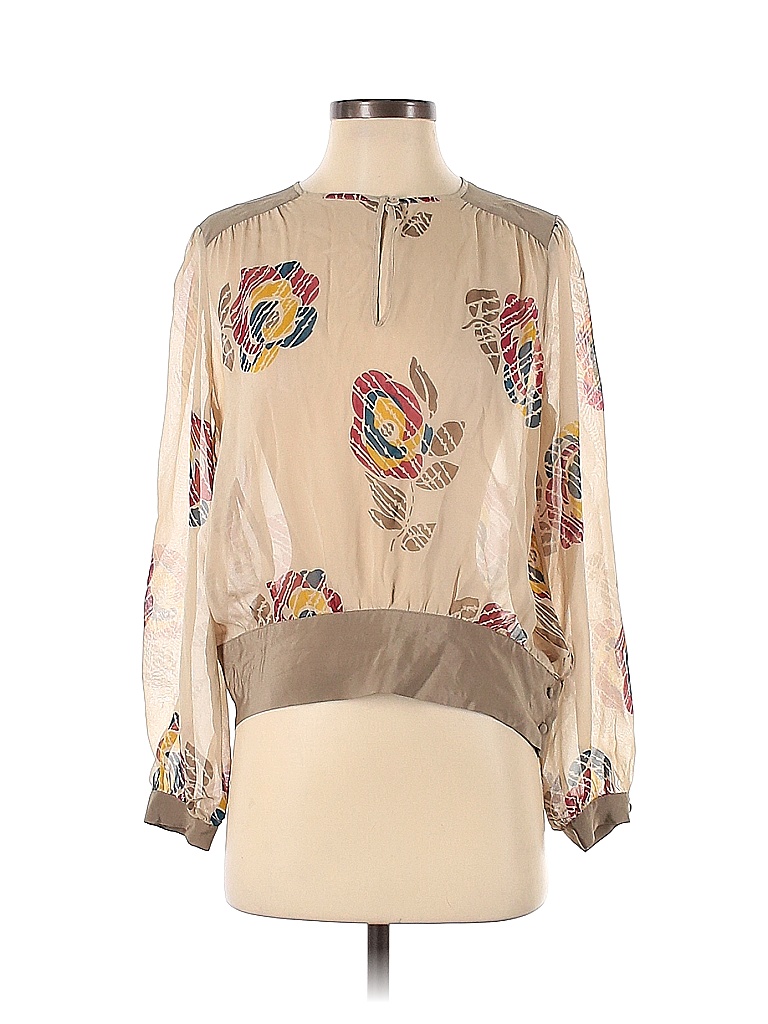 Long Sleeved 100 Silk Top 4