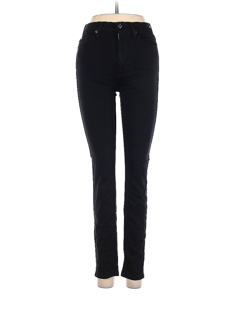 7 For All Mankind Black Jeans 24 Waist - photo 1