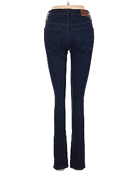 Madewell 9" Mid-Rise Skinny Jeans: Flocked Dots Edition (view 2)