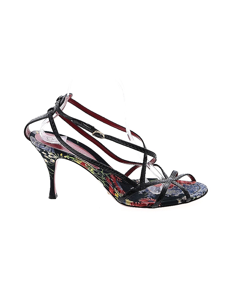 Dolce & Gabbana Floral Multi Color Black Heels Size 40 (EU) - photo 1