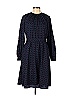 Derek Lam Collective 100% Polyester Polka Dots Blue Black Casual Dress Size 42 (IT) - photo 1