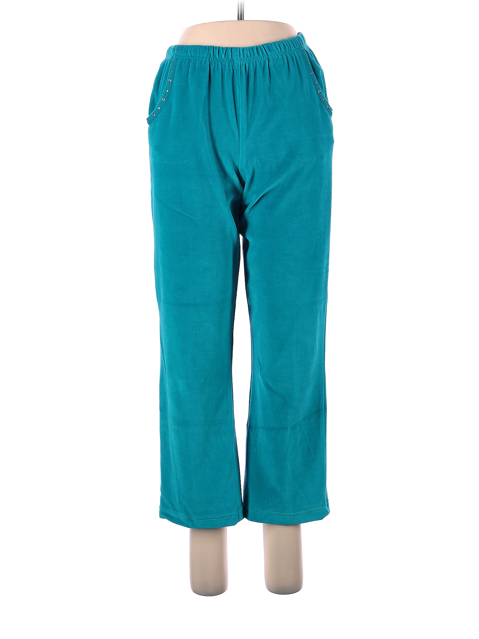 Alfred Dunner Solid Colored Blue Velour Pants Size 6 (Petite) - 58% off ...