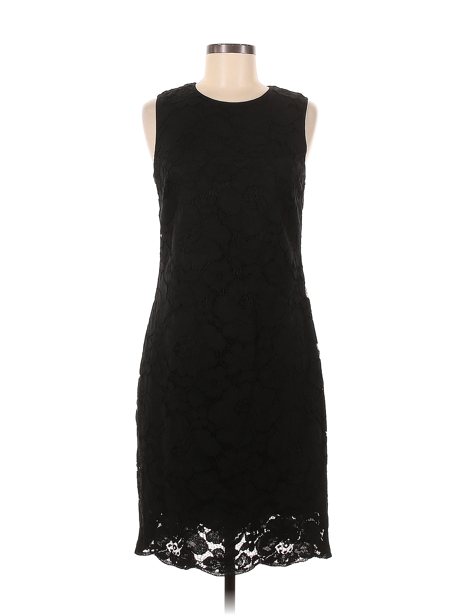 Karl Lagerfeld Solid Black Cocktail Dress Size 6 - 88% off | thredUP