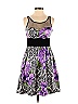 Plenty By Tracy Reese 100% Silk Color Block Floral Multi Color Black Cocktail Dress Size 4 - photo 1