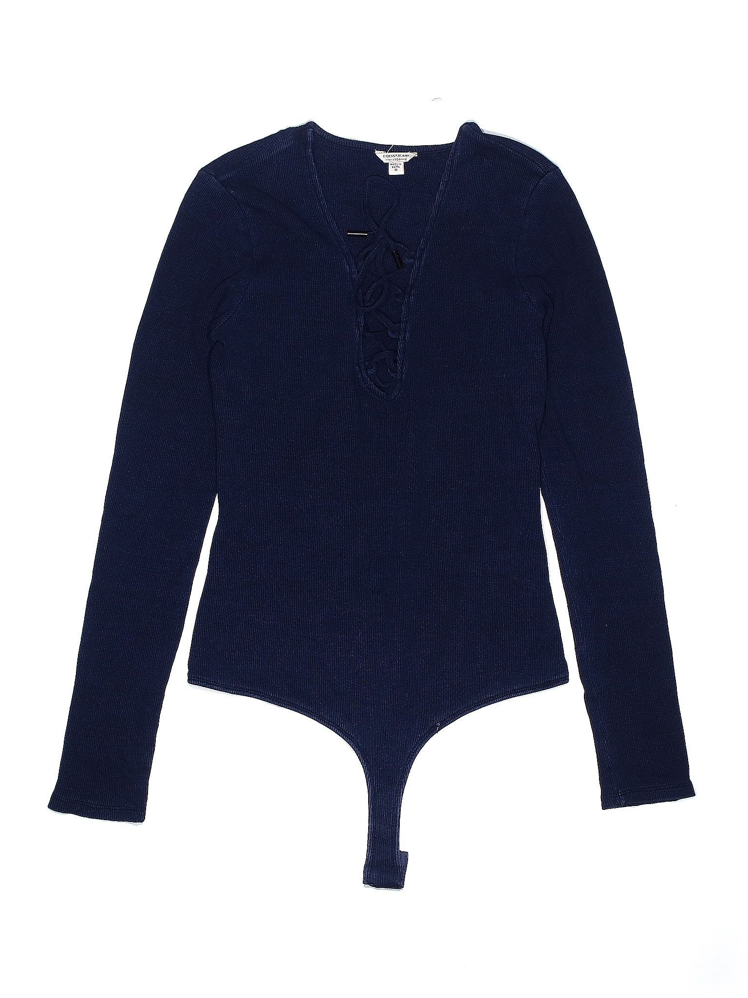 Guess Jeans Solid Blue Bodysuit Size M 82 off thredUP