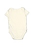 Baby Gap 100% Cotton Jacquard Chevron-herringbone Graphic Ivory Short Sleeve Onesie Size 6-12 mo - photo 2