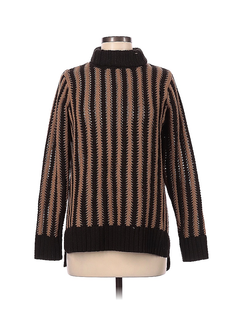 Tuckernuck Color Block Multi Color Brown Turtleneck Sweater Size XS ...