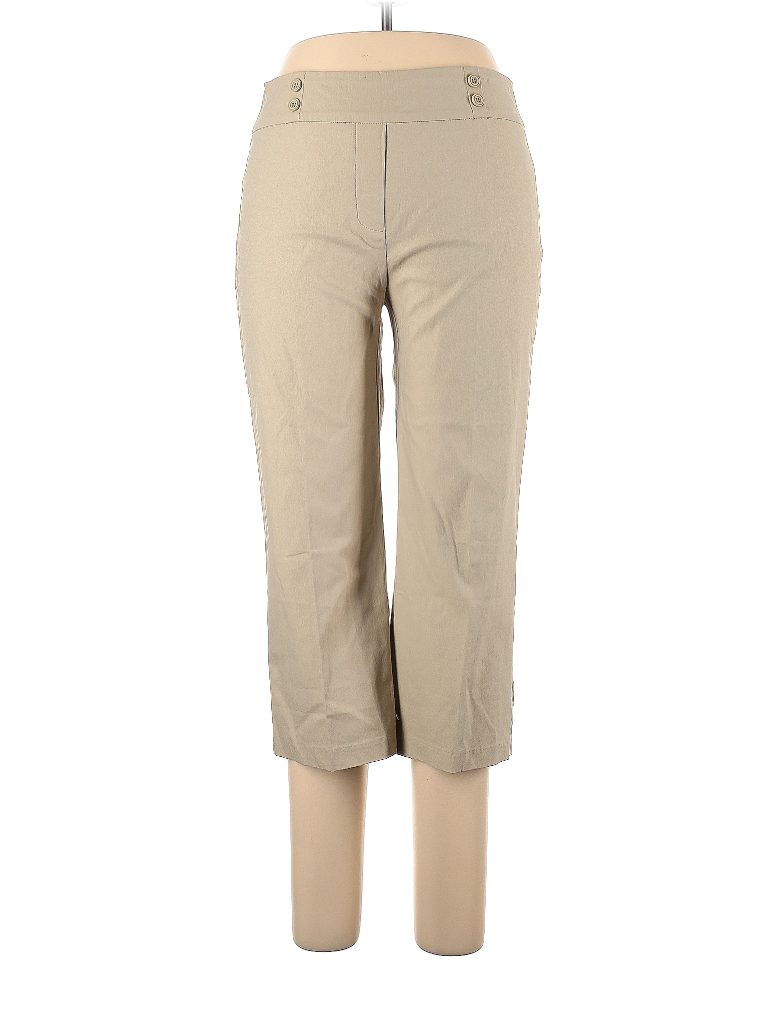 Rekucci Solid Colored Tan Khakis Size 10 - 77% off | thredUP