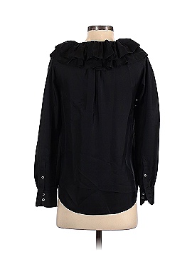 J.Crew Collection Long Sleeve Silk Top (view 2)