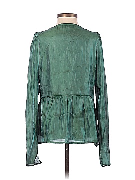 Something Navy Long Sleeve Blouse (view 2)