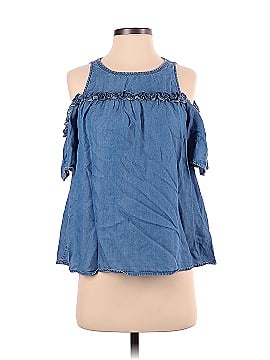 LC Lauren Conrad Short Sleeve Blouse (view 1)