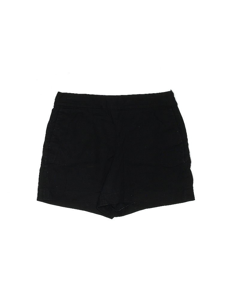 J.Crew Factory Store 100% Cotton Solid Tortoise Black Shorts Size 10 - photo 1