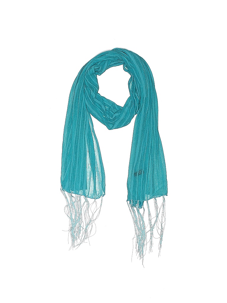 Assorted Brands 100% Polyester Teal Blue Scarf One size - photo 1