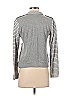 Lucky Brand 100% Cotton Stripes Marled Chevron-herringbone Gray Jacket Size XS - photo 2
