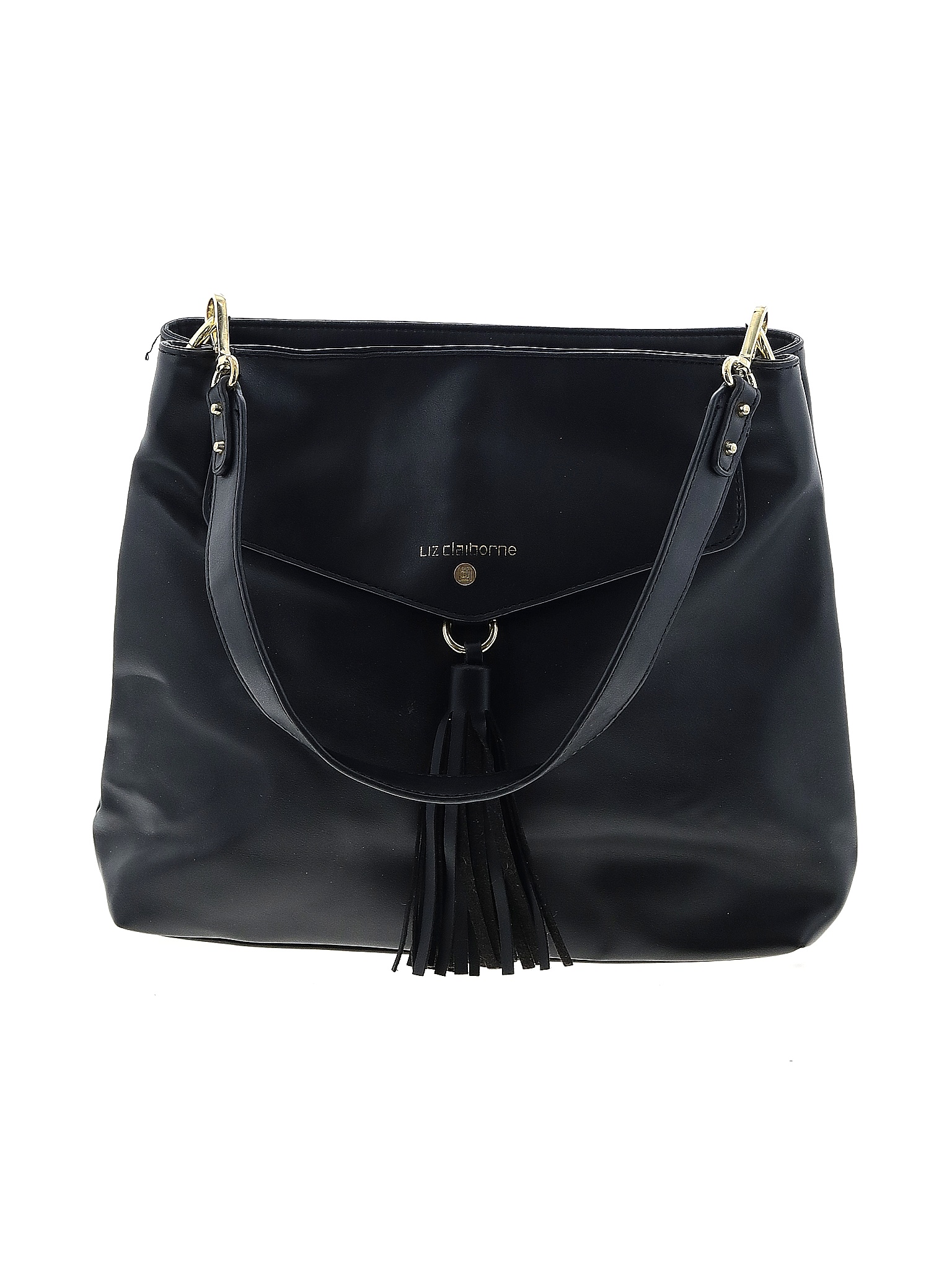 Liz Claiborne Solid Black Shoulder Bag One Size 66 off thredUP