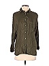 Zara 100% Viscose Green Long Sleeve Blouse Size S - photo 1