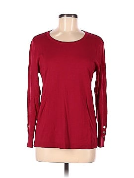 JM Collection Long Sleeve Top (view 1)
