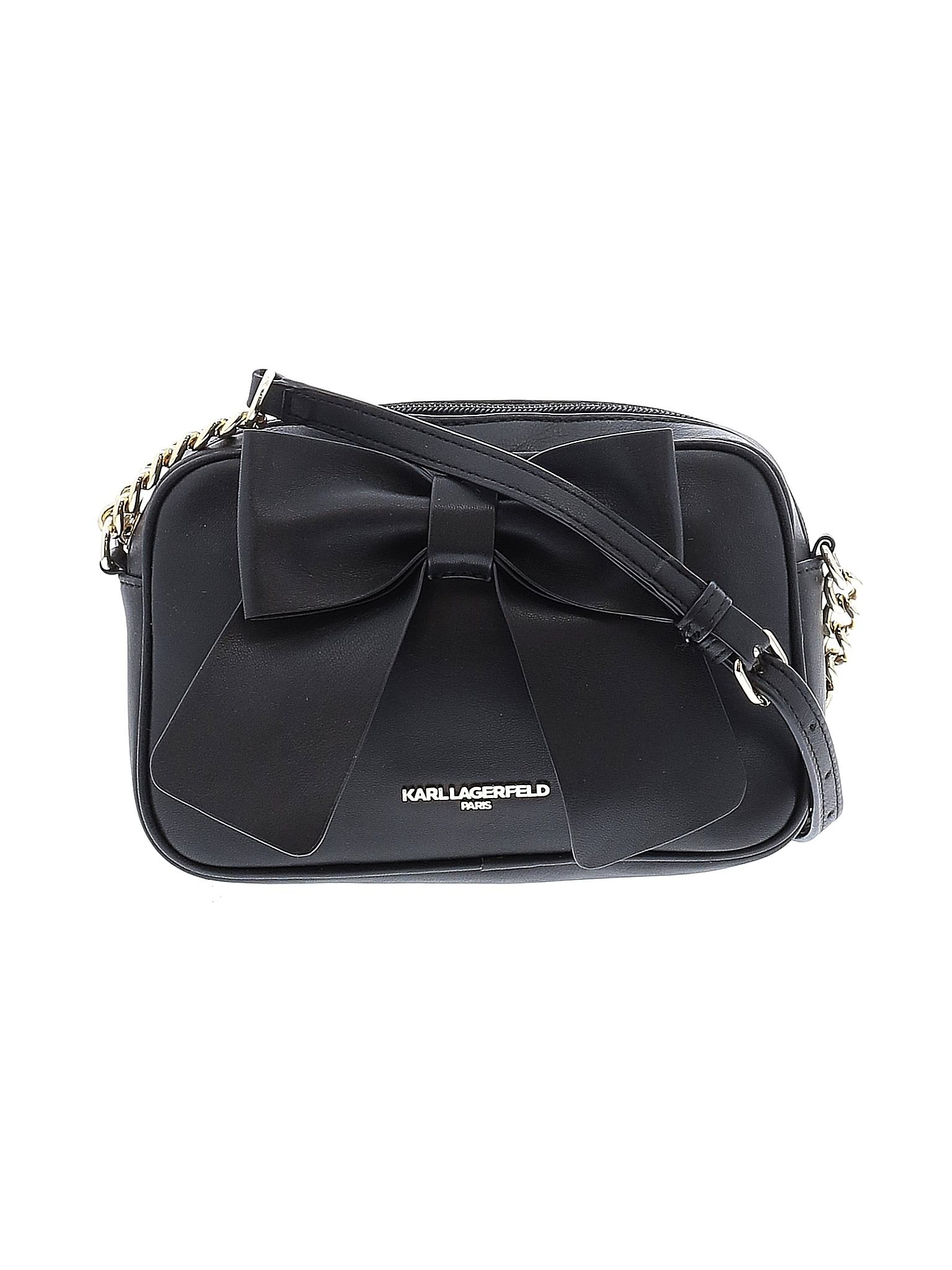 Karl Lagerfeld Paris Solid Black Crossbody Bag One Size 66 off thredUP