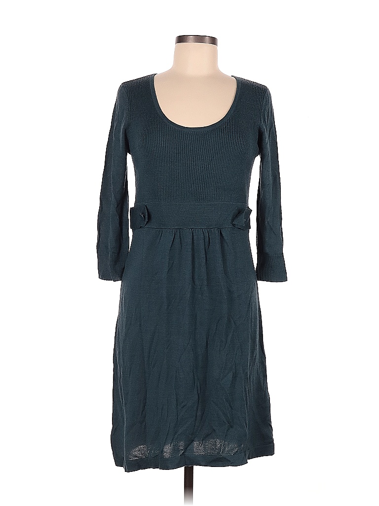 Ann Taylor LOFT Outlet Solid Green Casual Dress Size M - 55% off | thredUP