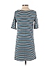 Lou & Grey Stripes Blue Casual Dress Size S - photo 2