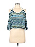krush 100% Polyester Blue Sleeveless Top Size M - photo 1
