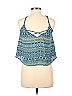 krush 100% Polyester Blue Sleeveless Top Size M - photo 2