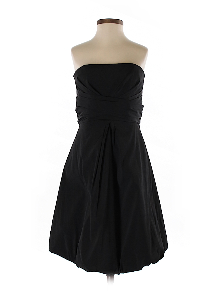  White  House  Black  Market  Solid Black  Cocktail  Dress  Size 2 