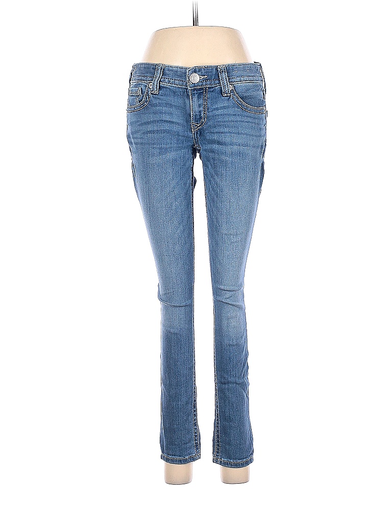 Express Solid Blue Jeans Size 2 - 83% off | thredUP