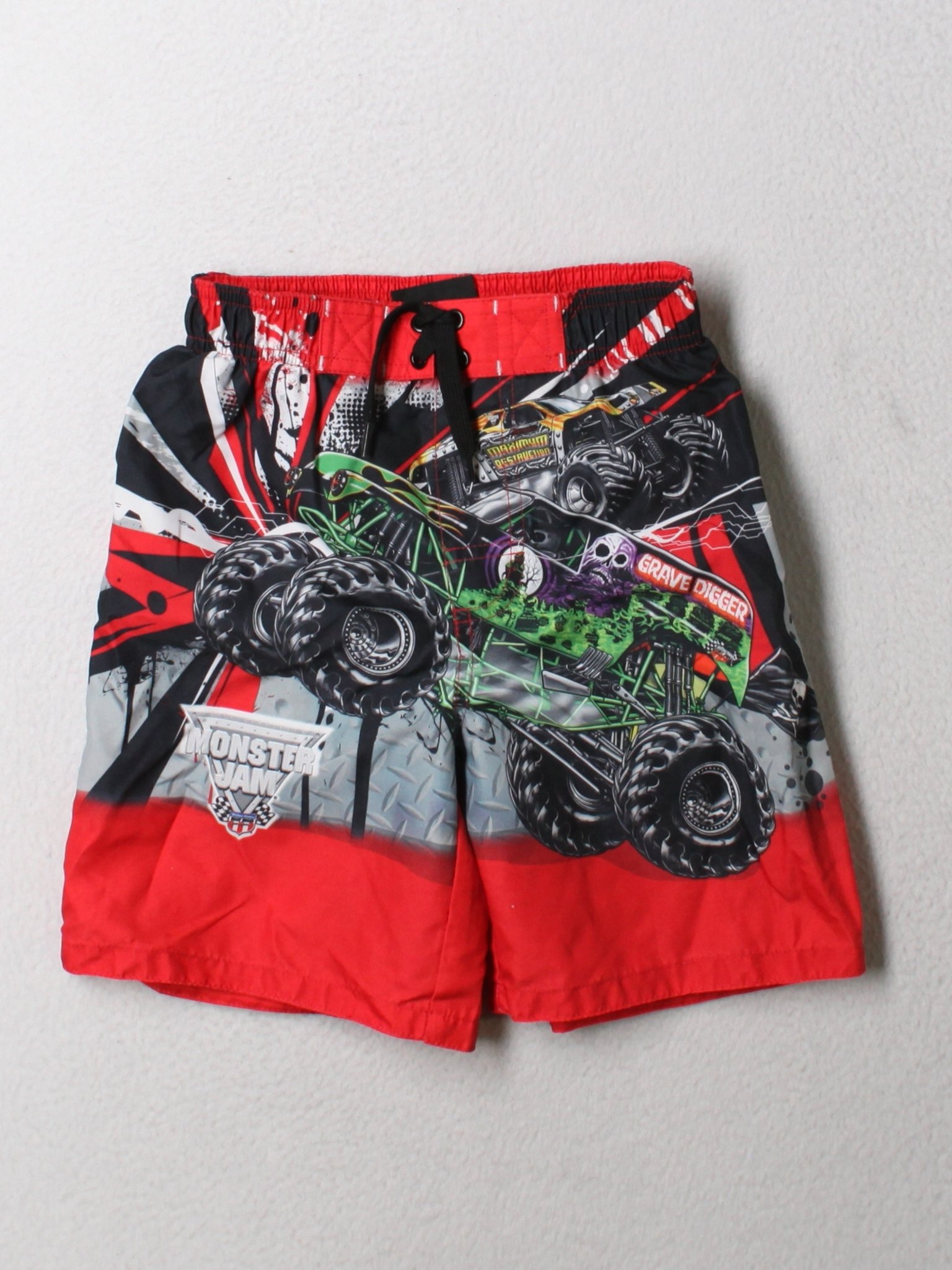 monster truck swim trunks