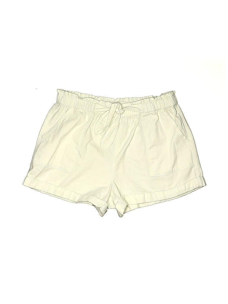 Aerie 100% Cotton Solid Ivory White Shorts Size XL - photo 1