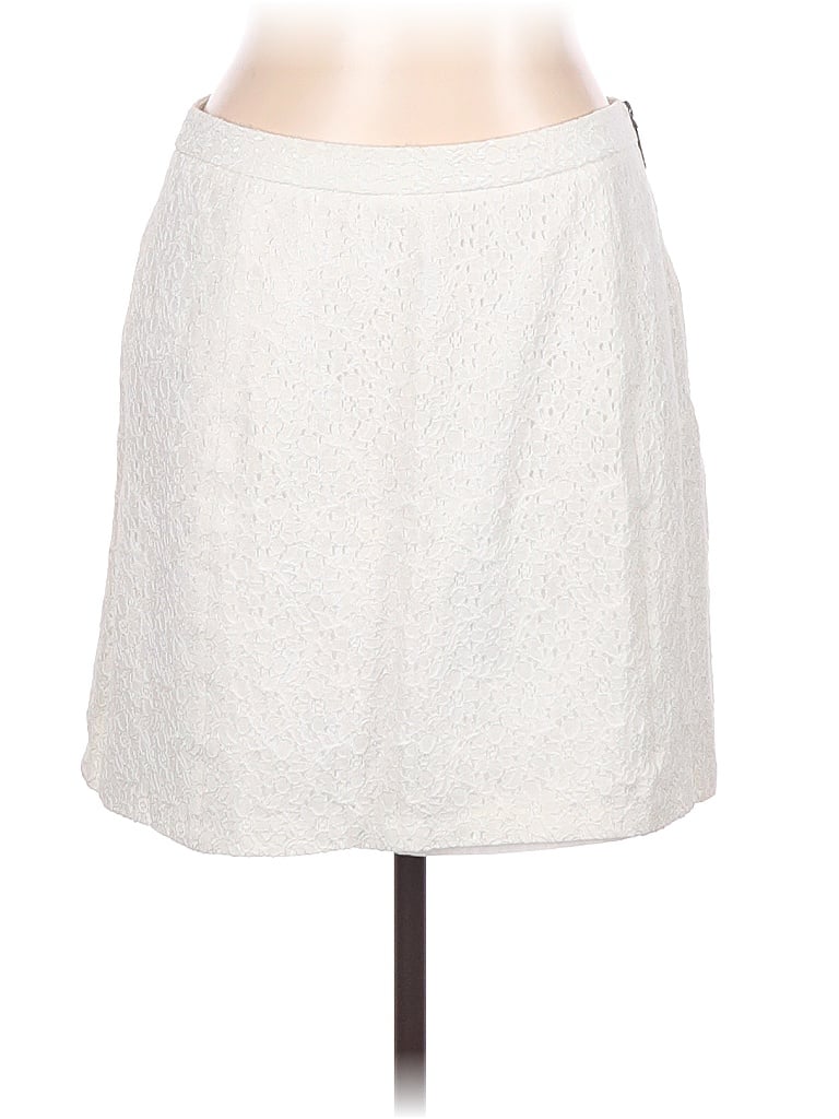 Pre-owned Vince Camuto Formal Skirt In White