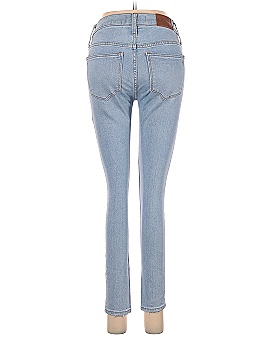 Madewell 9" Mid-Rise Skinny Crop Jeans in Asbury Wash: Button-Front Edition (view 2)