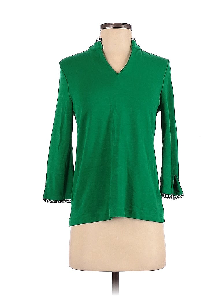 Crown And Ivy Solid Colored Green 3 4 Sleeve Top Size S 56 Off Thredup