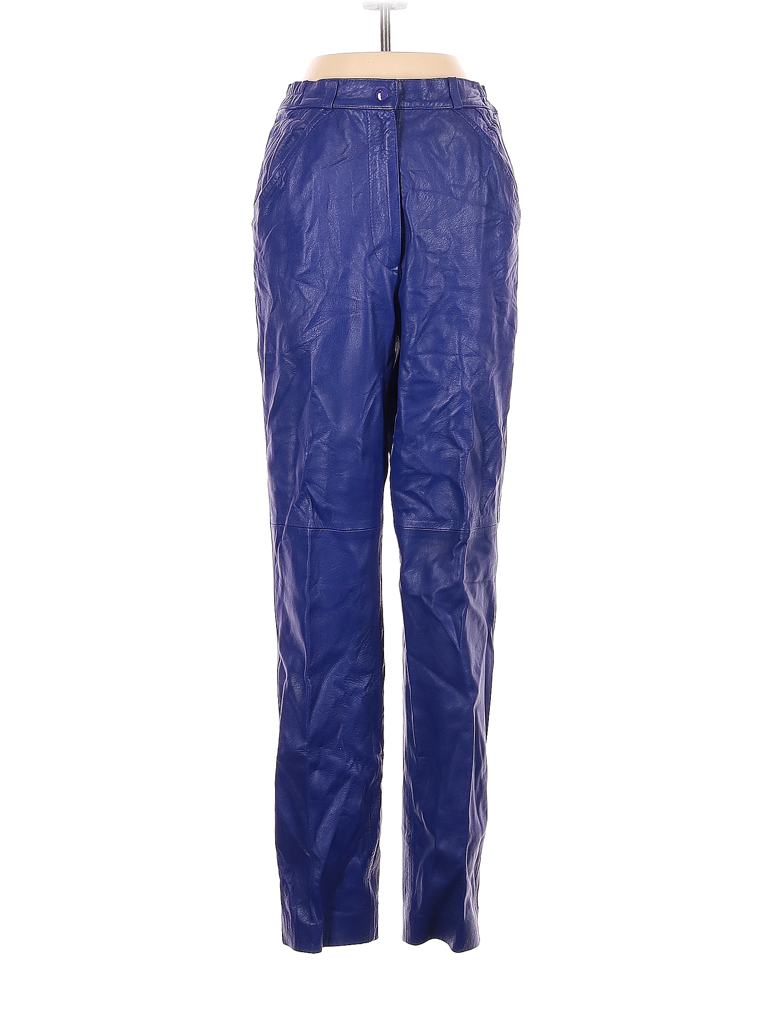Suzelle 100% Leather Blue Leather Pants Size 4 - 77% off | thredUP