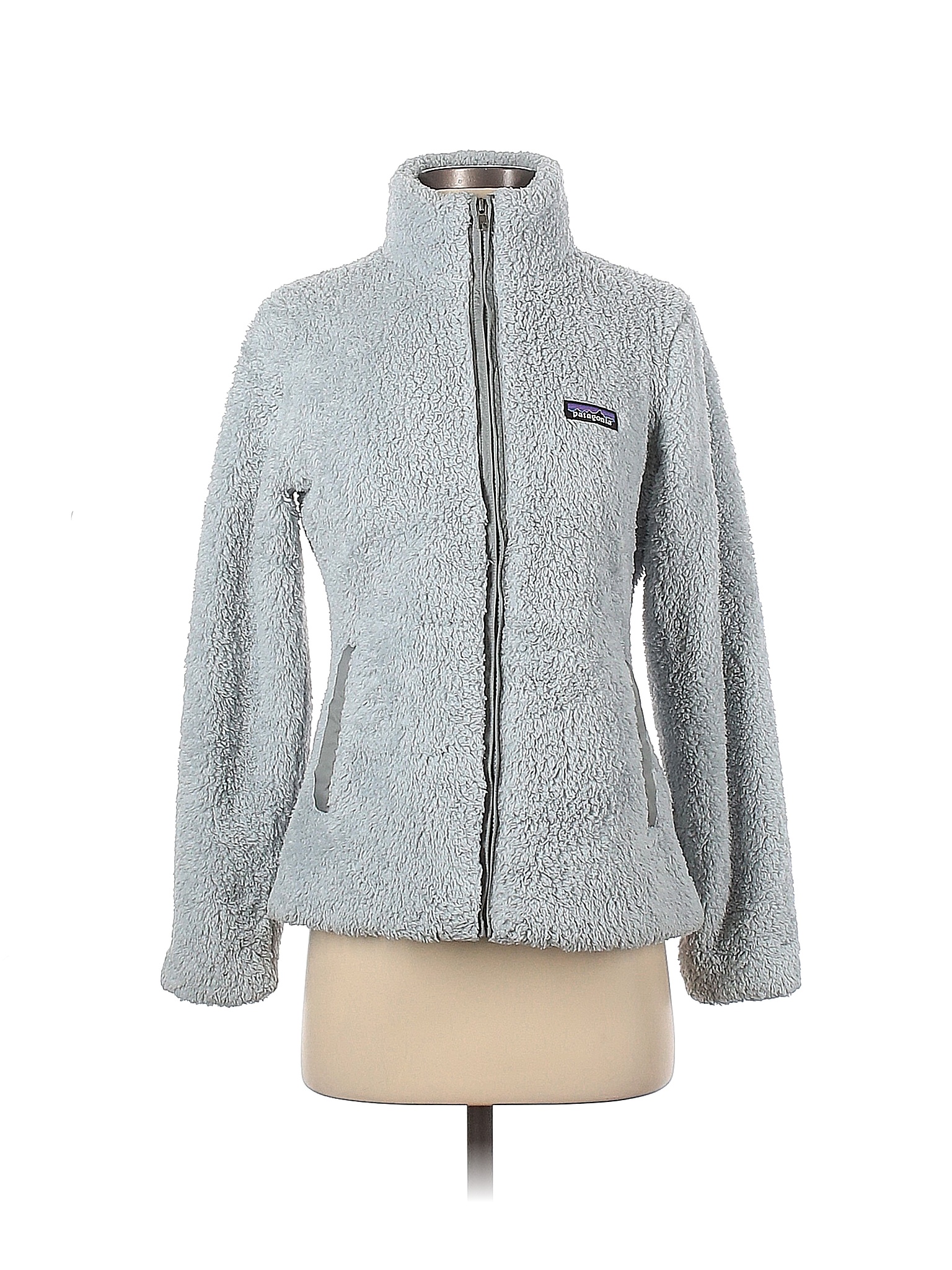 Patagonia 100 Polyester Solid Blue Fleece Size S 51 off thredUP