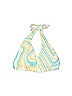 Assorted Brands Print Yellow Blue Swimsuit Top Size S - photo 1