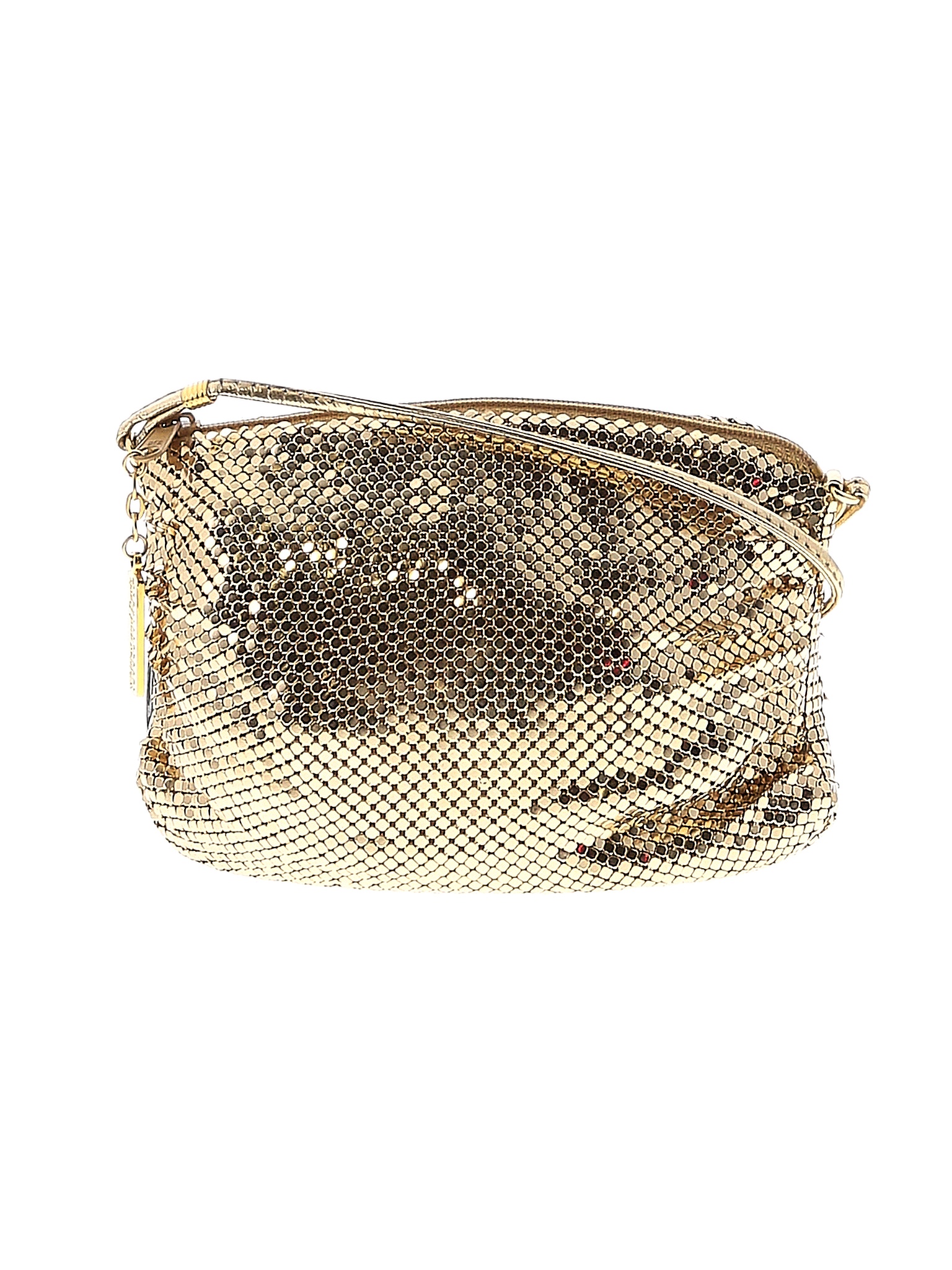 Whiting & Davis Metallic Gold Crossbody Bag One Size 79 off thredUP