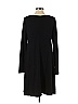 Lou & Grey Solid Black Casual Dress Size S - photo 2