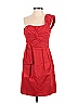 Nanette Lepore Solid Colored Red Casual Dress Size 0 - photo 1