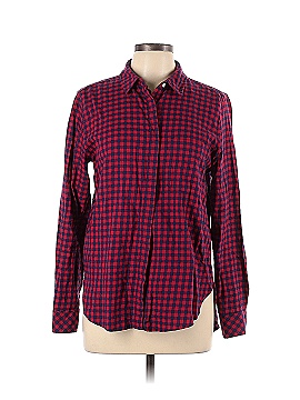 LOGO Long Sleeve Button-Down Shirt (view 1)