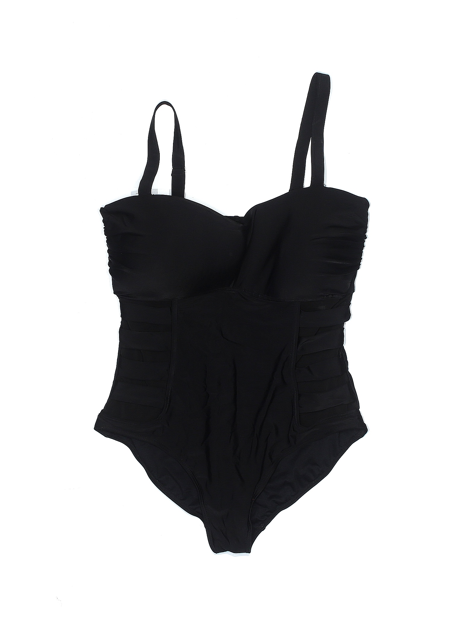 Ashley Stewart Solid Black One Piece Swimsuit Size 18 (Plus) - 64% off ...